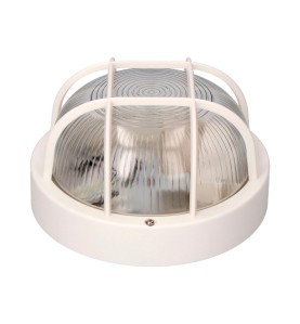 Aplique redondo modelo tarragona ip54 1 x e27 40 w ø18,5 x 10,4 cm, blanco