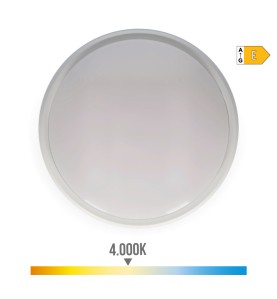 Aplique led circular 18 w 1950 lm 4000 k luz dia ip54 ø21 x 5,7 cm