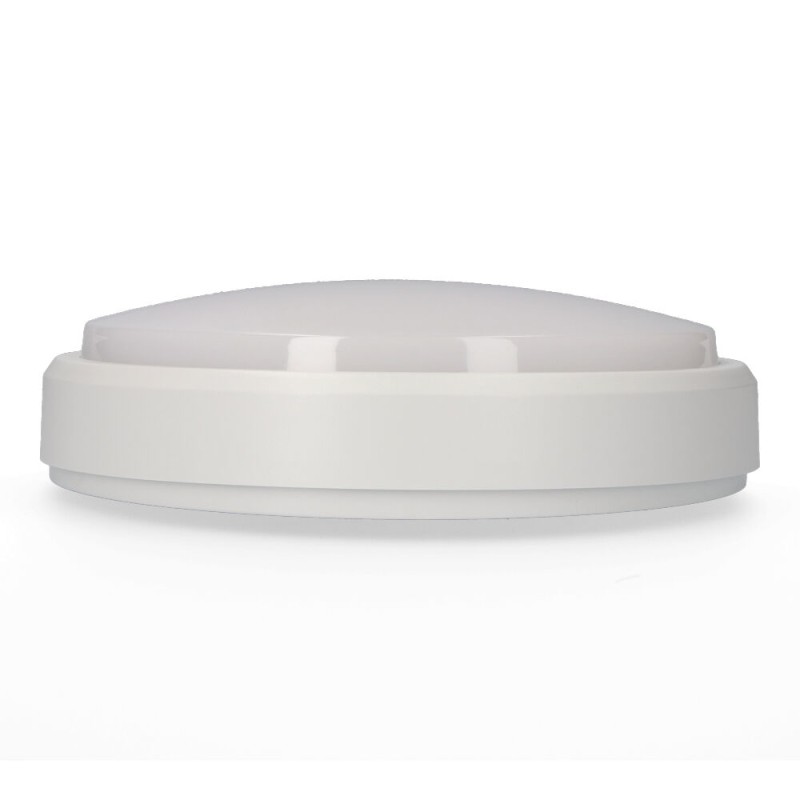 Aplique led circular 18 w 1950 lm 4000 k luz dia ip54 ø21 x 5,7 cm