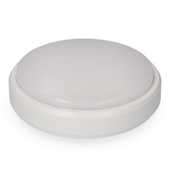 Aplique led circular 18 w 1950 lm 4000 k luz dia ip54 ø21 x 5,7 cm