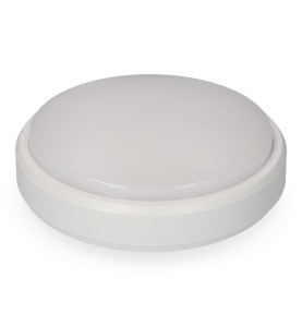 Aplique led circular 18 w 1950 lm 4000 k luz dia ip54 ø21 x 5,7 cm