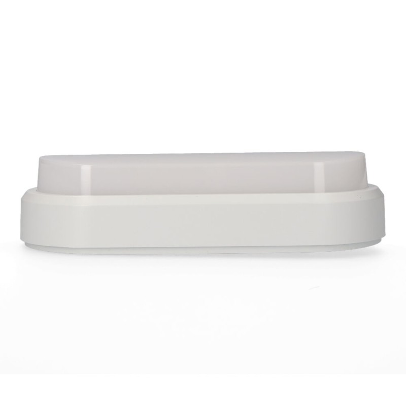 Aplique led oval 18 w 1950 lm 4000 k luz dia ip54 23 x 10,5 x 5,7 cm