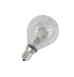 Bombilla incandescente esferica clara 40 w e14 (solo uso industrial)