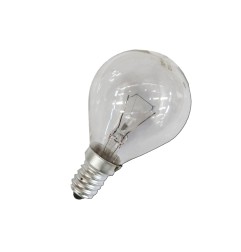 Bombilla incandescente esferica clara 60 w e14 (solo uso industrial)