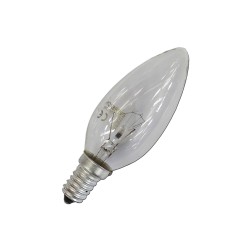 Bombilla incandescente vela clara 60 w e14 (solo uso industrial)