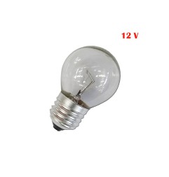 Bombilla incandescente esferica clara 60 w e27 12v
