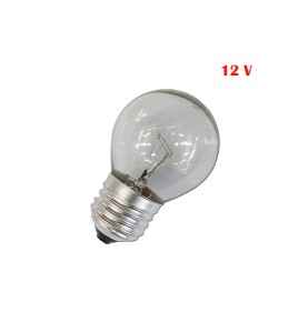 Bombilla incandescente esferica clara 60 w e27 12v