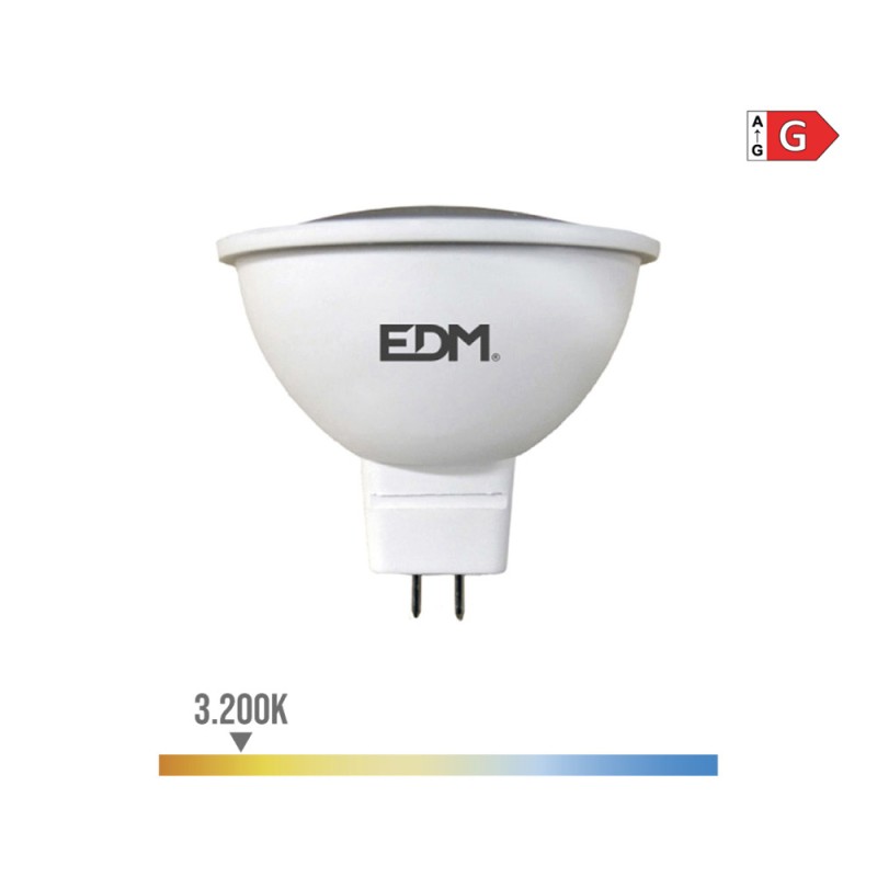 Bombilla dicroica led mr16 5 w 12 v 450 lm 3200 k luz calida ø5 x 5 cm