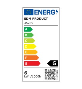Bombilla dicroica led regulable gu10 6 w 500 lm 3200 k luz calida ø5 x 5,5 cm