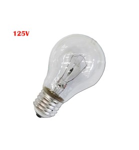 Bombilla incandescente standard clara 60w e27 125 v (solo uso industrial)