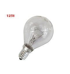 Bombilla incandescente esferica clara 60 w e14 125 v (solo uso industrial)