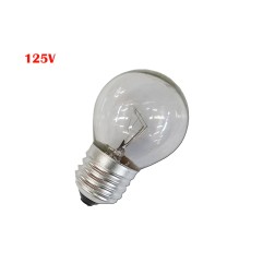 Bombilla incandescente esferica clara 60 w e27 125 v (solo uso industrial)