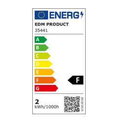 Bombilla esferica led e27 1,5 w 130 lm 6400 k luz fria ø45 x 69 mm