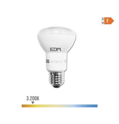Bombilla reflectora led r63 e27 7 w 600 lm 3200 k luz calida ø6,3 x 10,2 cm