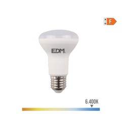 Bombilla reflectora led r63 e27 7 w 600 lm 6400 k luz fria ø6,3 x 10,2 cm