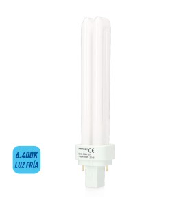 Bombilla bajo consumo g24d-3 2-pins 26 w 1750 lm 6400 k luz fria 169 mm