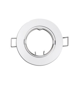 Aro halogeno metálico. oscilante. color blanco. ø8,4cm