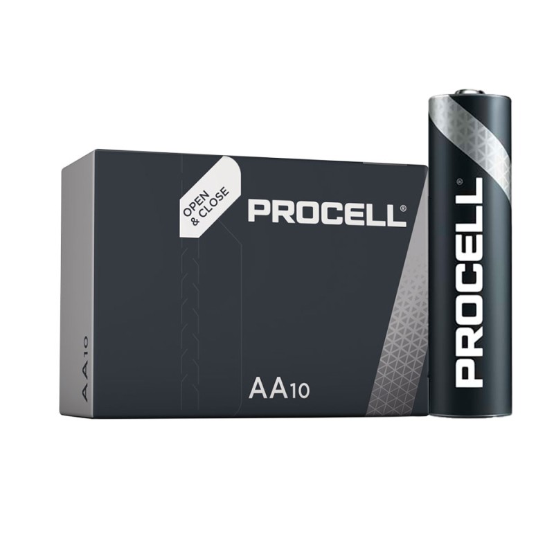 Pila alkalina procell aa - lr06 1,5v (caja 10 unid.) ø14,5 x 50,5 mm