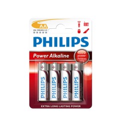 Pila alkalina aa - lr06 1,5v (blister 4 unid.) ø14,5 x 50,5 mm