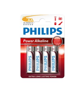 Pila alkalina aa - lr06 1,5v (blister 4 unid.) ø14,5 x 50,5 mm