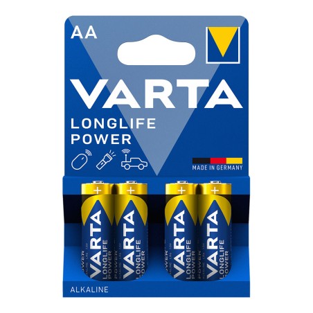 Pila alkalina longlife power aa - lr06 (blister 4 uds) ø14,5 x 50,5 mm