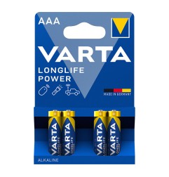 Pila alkalina longlife power aaa - lr03 (blister 4 uds) ø10,5x44,5mm