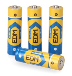 Pila edm alkalina long life aa - lr06 1,5v (blister 4 uds) ø14,5 x 50,5 mm