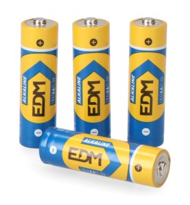Pila edm alkalina long life aa - lr06 1,5v (blister 4 uds) ø14,5 x 50,5 mm
