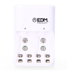 Cargador de pilas para: 4 pilas aa - aaa - 9v 220-240v 50hz (sin pilas)