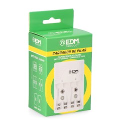 Cargador de pilas para: 4 pilas aa - aaa - 9v 220-240v 50hz (sin pilas)