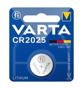 Micro pila de boton lithium cr2025 3v (blister 1 unid.) ø20,0x2,5mm