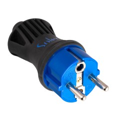 Clavija bipolar 16a 250v espigas de ø 4,8mm negro termoplástico 5706ck solera