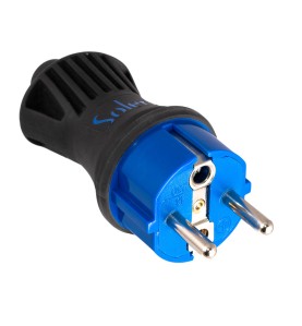 Clavija bipolar 16a 250v espigas de ø 4,8mm negro termoplástico 5706ck solera