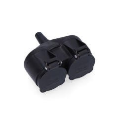 Doble base de goma t/tl ip44 16a con tapas