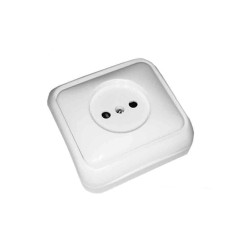 Base superficie 10/16a "serie spa" (bolsa blister) blanco