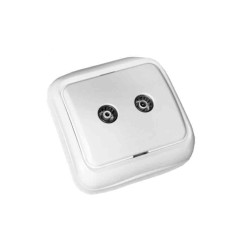 Base tv y radio superficie "serie spa" 77 x 77 x 30 mm