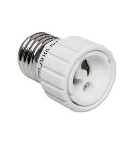 Adaptador de casquillo de portalamparas e27 a gu10 (solo instalaciones 12v o inferiores)