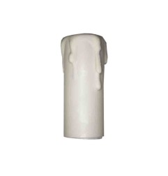 Vela corta para portalamparas e14 blanco solera 853
