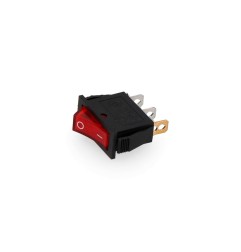 Interruptor luminoso empotrado estrecho 15a negro