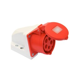 Base cetac superficie 3p+n+t roja 32a 400v~ ip44