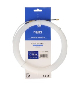 Sonda pasacables guia, nylon, 15 m x 3 mm