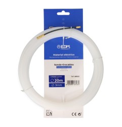 Sonda pasacables guia, nylon, 20 m x 3 mm