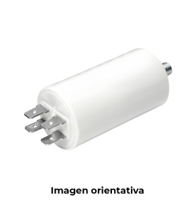 Condensador mka 45mf 5% 450v ø5x11cm con espiga m8 y faston doble konek