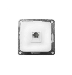 Toma rj11 teléfono empotrar "serie term" blanco 70x30x70mm (bolsa blister)