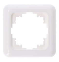 Marco 1 elemento empotrar "serie term" blanco 80x80mm (bolsa blister)