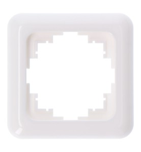 Marco 1 elemento empotrar "serie term" blanco 80x80mm (bolsa blister)