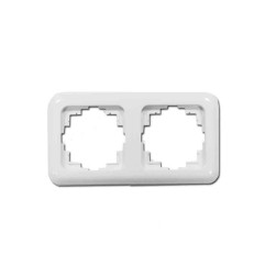 Marco 2 elementos empotrar "serie term" blanco 80x150mm (bolsa blister)
