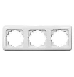 Marco 3 elementos empotrar "serie term" blanco 80x220mm (bolsa blister)