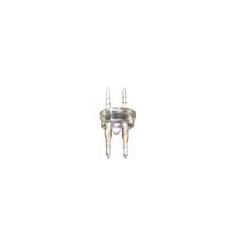 Conector tubo flexilux/flexiled 2 vias 13 mm "punta-punta"