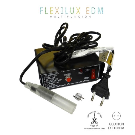 Programador tubo flexilux 2 vias ip44 máx.100 m